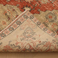 Vintage Isparta Turkish Area Rug 6x8 ft — Red & Beige Floral