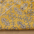 Vintage Isparta Turkish Area Rug 5x8 ft — Yellow & Gray Floral