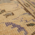 Vintage Manisa Turkish Area Rug 5x7 ft — Beige & Blue Floral