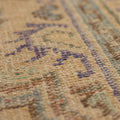 Vintage Manisa Turkish Area Rug 6x8 ft — Beige & Blue Floral