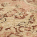 Vintage Isparta Turkish Area Rug 6x8 ft — Beige & Brown Floral (No. 53270)