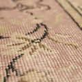 Vintage Isparta Turkish Area Rug 5x9 ft — Pink & Beige Floral