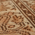 Vintage Manisa Turkish Area Rug 5x7 ft — Beige & Brown Floral (No. 53278)