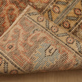 Vintage Malatya Turkish Runner Rug 1x7 ft — Brown & Beige Floral
