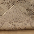 Vintage Isparta Turkish Area Rug 5x9 ft — Gray & Beige Distressed