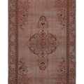 Vintage Manisa Turkish Area Rug 5x9 ft — Brown & Gray Floral