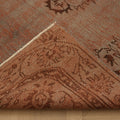 Vintage Manisa Turkish Area Rug 5x9 ft — Brown & Gray Floral