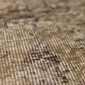 Vintage Isparta Turkish Area Rug 4x7 ft — Beige & Gray Distressed