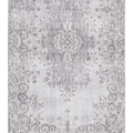 Vintage Isparta Turkish Area Rug 3x5 ft — Gray Overdyed