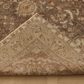 Vintage Isparta Turkish Area Rug 5x9 ft — Brown & Beige Floral (No. 53350)