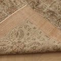 Vintage Isparta Turkish Area Rug 7x10 ft — Beige & Brown Floral