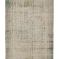 Vintage Manisa Turkish Area Rug 4x8 ft — Beige & Gray Distressed
