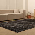 Vintage Isparta Turkish Area Rug 6x10 ft — Gray Overdyed