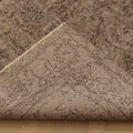 Vintage Isparta Turkish Area Rug 5x9 ft — Gray & Brown Floral (No. 53378)
