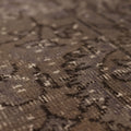 Vintage Isparta Turkish Area Rug 5x9 ft — Gray & Brown Floral (No. 53378)