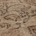 Vintage Isparta Turkish Area Rug 5x8 ft — Beige & Brown Floral (No. 53379)