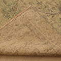 Vintage Manisa Turkish Area Rug 5x9 ft — Green & Gray Floral