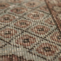 Vintage Isparta Turkish Area Rug 5x9 ft — Pink & Gray Geometric