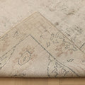 Vintage Manisa Turkish Area Rug 5x7 ft — Gray & White Distressed