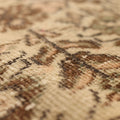 Vintage Isparta Turkish Area Rug 5x8 ft — Beige & Brown Floral (No. 53870)