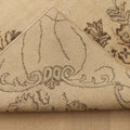 Vintage Isparta Turkish Area Rug 5x9 ft — Beige & Brown Floral (No. 53873)
