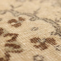 Vintage Isparta Turkish Area Rug 5x9 ft — Beige & Brown Floral (No. 53873)