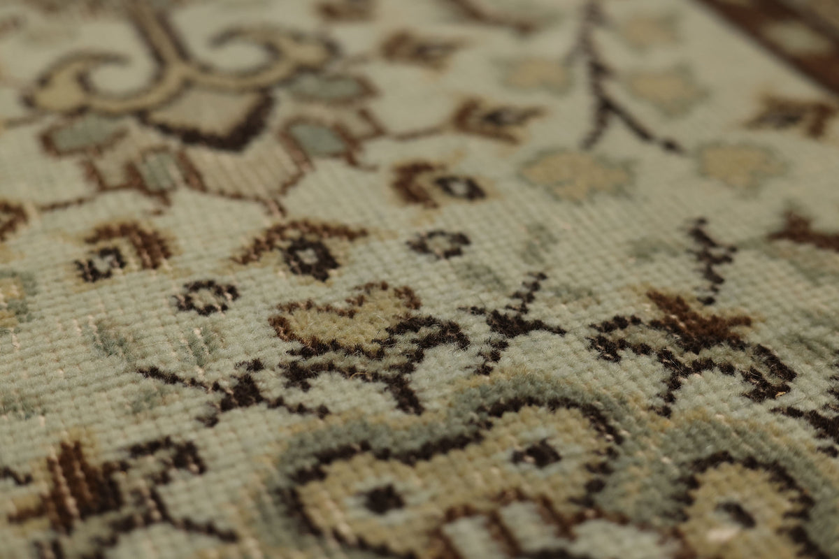 Vintage Isparta Turkish Area Rug 6x9 ft — Gray & Brown maximalist