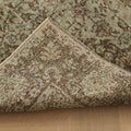 Vintage Isparta Turkish Area Rug 5x8 ft — Gray & Brown Floral (No. 53917)