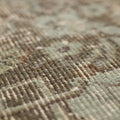 Vintage Isparta Turkish Area Rug 5x8 ft — Gray & Brown Floral (No. 53917)
