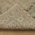 Vintage Isparta Turkish Area Rug 6x10 ft — Beige & Gray Floral (No. 53919)