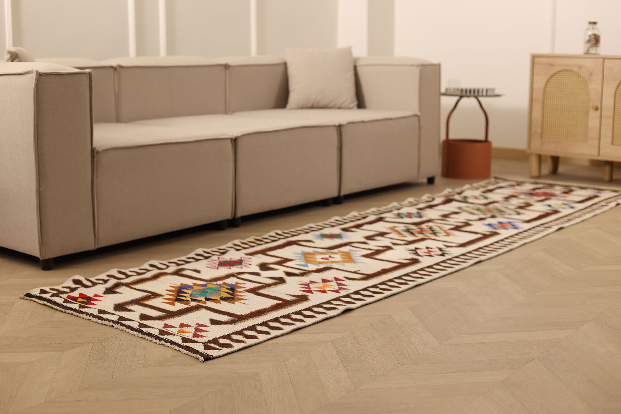 Qseniel Persian Style Kilim Runner Rug