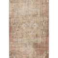 Vintage Malatya Turkish Runner Rug 2x5 ft — Beige & Brown Distressed (No. 54353)