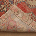 Vintage Nevşehir Turkish Area Rug 4x7 ft — Red & Beige Distressed