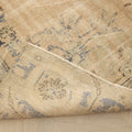 Vintage Manisa Turkish Area Rug 6x9 ft — Beige & Blue Floral (No. 55176)