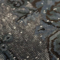 Vintage Isparta Turkish Area Rug 5x9 ft — Gray Floral (No. 55185)