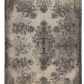 Vintage Isparta Turkish Area Rug 5x8 ft — Beige & Gray Floral (No. 55187)