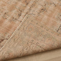 Vintage Manisa Turkish Area Rug 6x9 ft — Orange & Beige Floral (No. 55194)