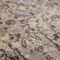 Vintage Isparta Turkish Area Rug 5x8 ft — Gray Floral (No. 55195)