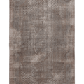 Vintage Isparta Turkish Area Rug 5x9 ft — Gray & Brown Geometric