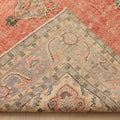 Vintage Isparta Turkish Area Rug 6x10 ft — Red Floral (No. 55199)