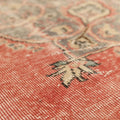 Vintage Isparta Turkish Area Rug 6x10 ft — Red Floral (No. 55199)