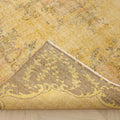 Vintage Isparta Turkish Area Rug 5x8 ft — Yellow Floral