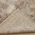 Vintage Isparta Turkish Area Rug 5x9 ft — Gray Floral (No. 55202)