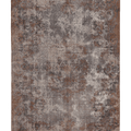 Vintage Isparta Turkish Area Rug 5x8 ft — Gray & Brown Floral (No. 55204)