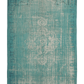 Vintage Isparta Turkish Area Rug 6x10 ft — Blue Overdyed (No. 55212)