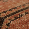 Vintage Malatya Turkish Runner Rug 2x11 ft — Brown & Red Geometric