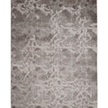 Vintage Isparta Turkish Area Rug 5x9 ft — Gray Floral (No. 55385)