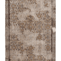 Vintage Isparta Turkish Area Rug 6x9 ft — Gray & Yellow Distressed
