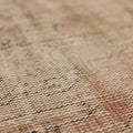 Vintage Manisa Turkish Runner Rug 2x11 ft — Orange & Brown Geometric