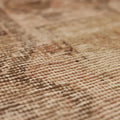 Vintage Malatya Turkish Runner Rug 2x10 ft — Brown & Beige Geometric